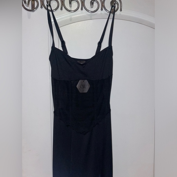 New! OW Collection SERENITY Corset Mesh Maxi Dress 🖤 XS NWT - Picture 14 of 16